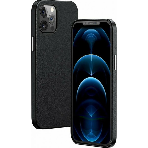 Baseus Magnetic Leather Back Cover Μαύρο (iPhone 12 Pro Max)